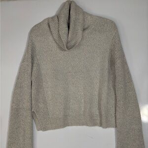 Calvin Klein Light Gray Cowl Neck Sweater